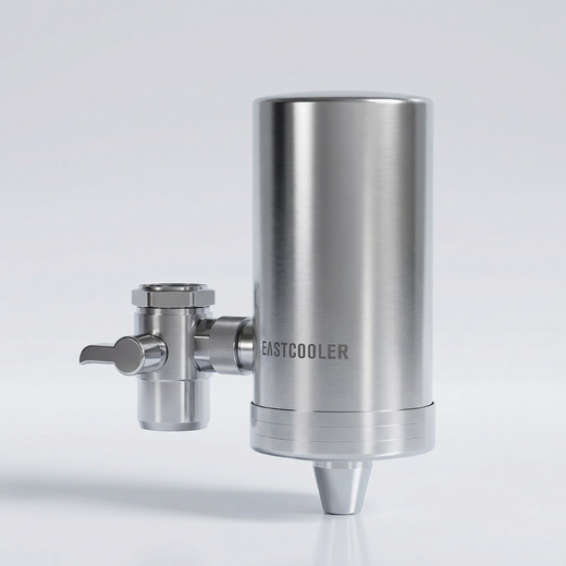 Stainless Steel Faucet Water Filter – 304 Food-Grade, 4-Layer Activated Carbon, Filtered/Unfiltered Switch, Universal Fit