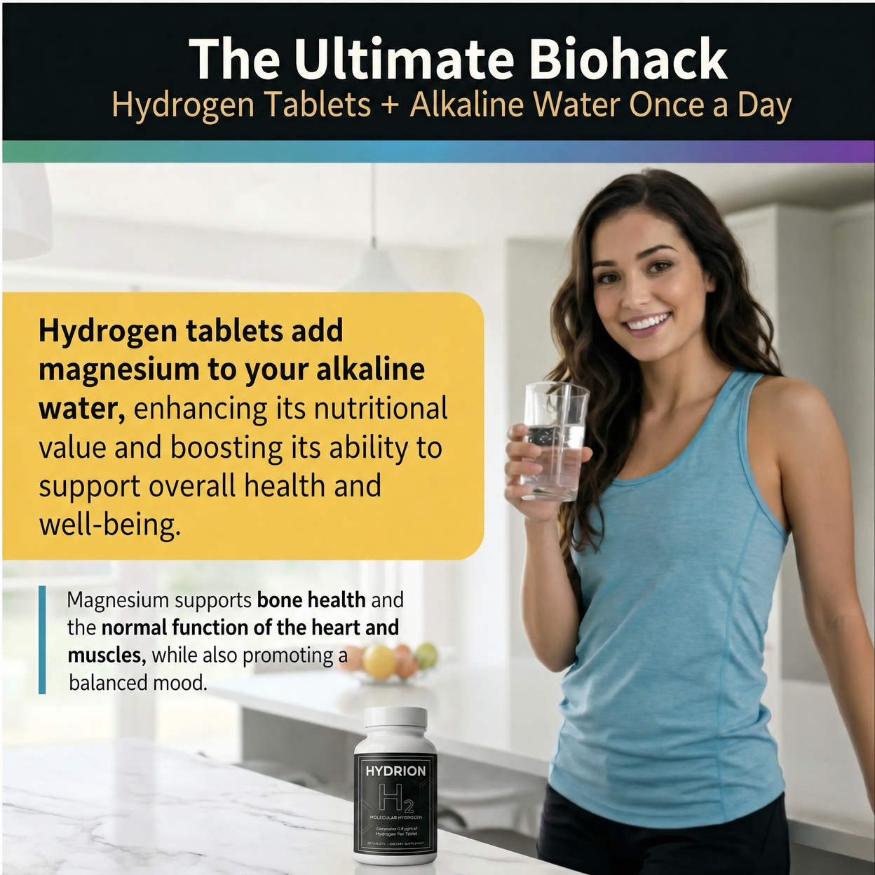 Hydrion H2 Molecular Hydrogen, 90 Tablets