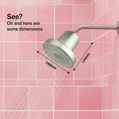 Hydrion Filtered Showerhead | 20-Stage Hard Water Purifier for Hair & Skin