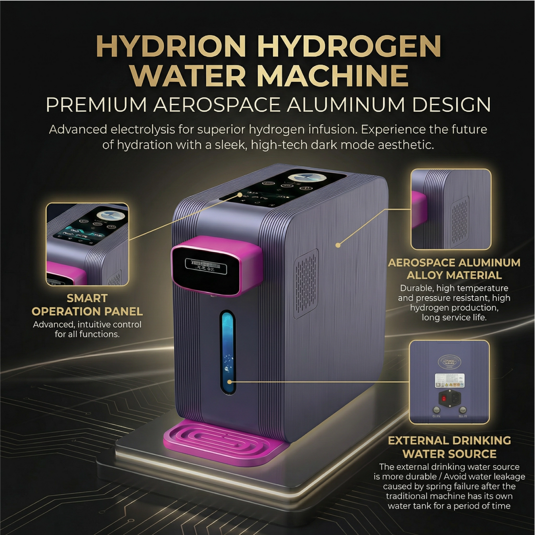 Hydrion Onyx aerospace aluminum body