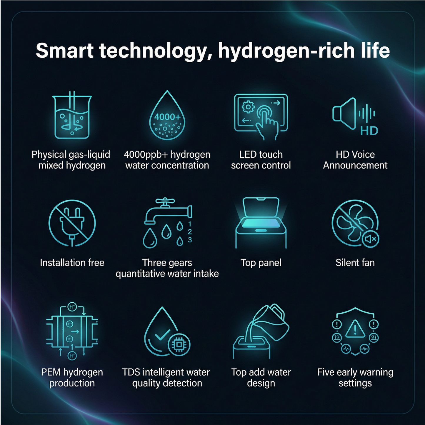 Hydrion Onyx Hydrogen Water Machine + Inhaler