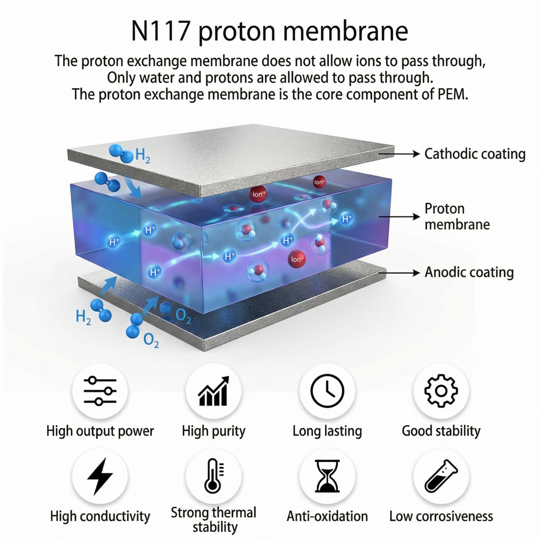Hydrion Zenith PEM proton membrane