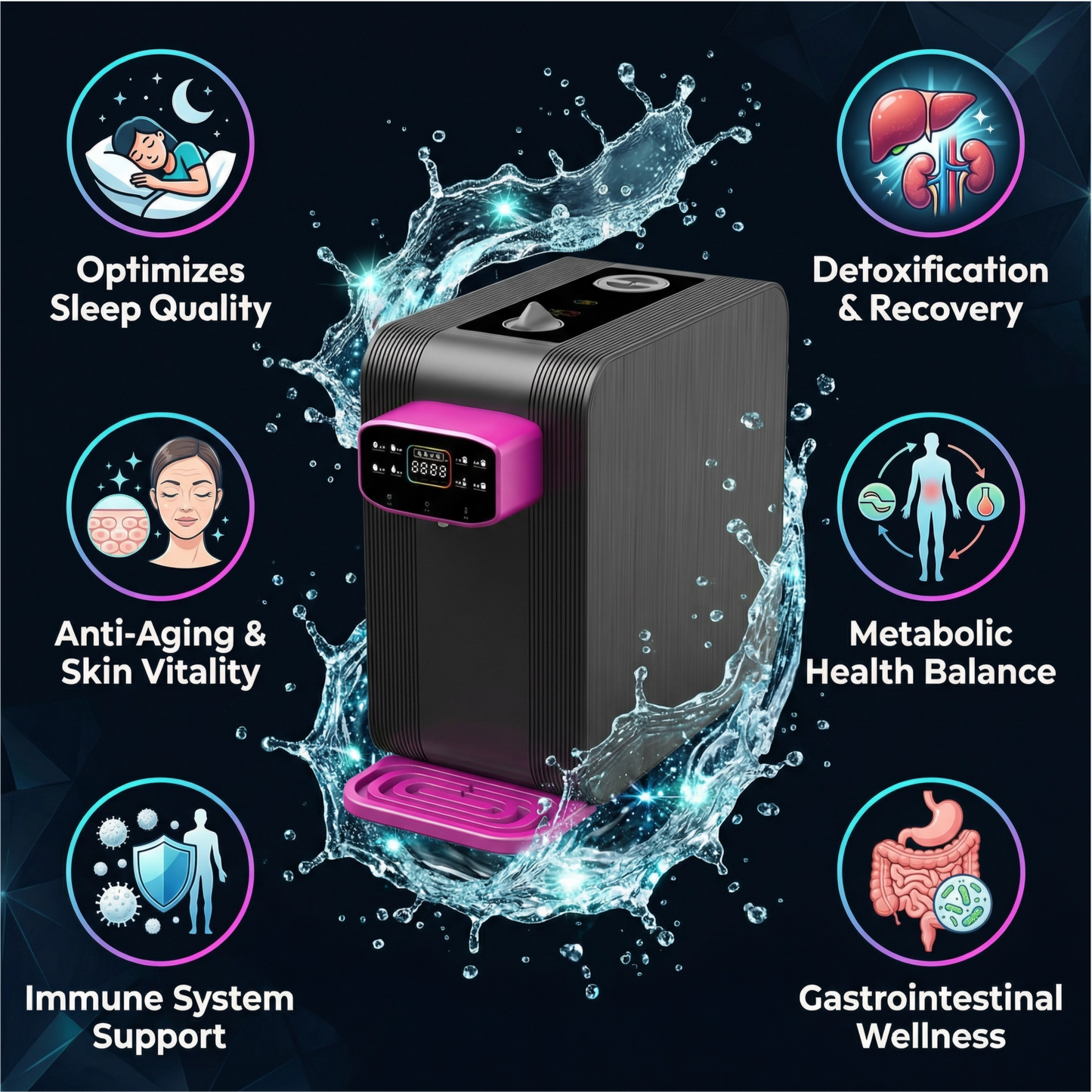 Hydrion Onyx Hydrogen Water Machine + Inhaler