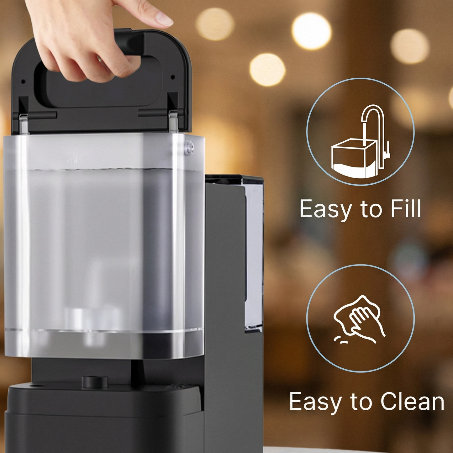 Countertop Reverse Osmosis Water Filter & Hot Water Dispenser – 6 Temperature Settings, 0.0001 Micron RO, NSF/ANSI 58 Certified, 4.5L Tank