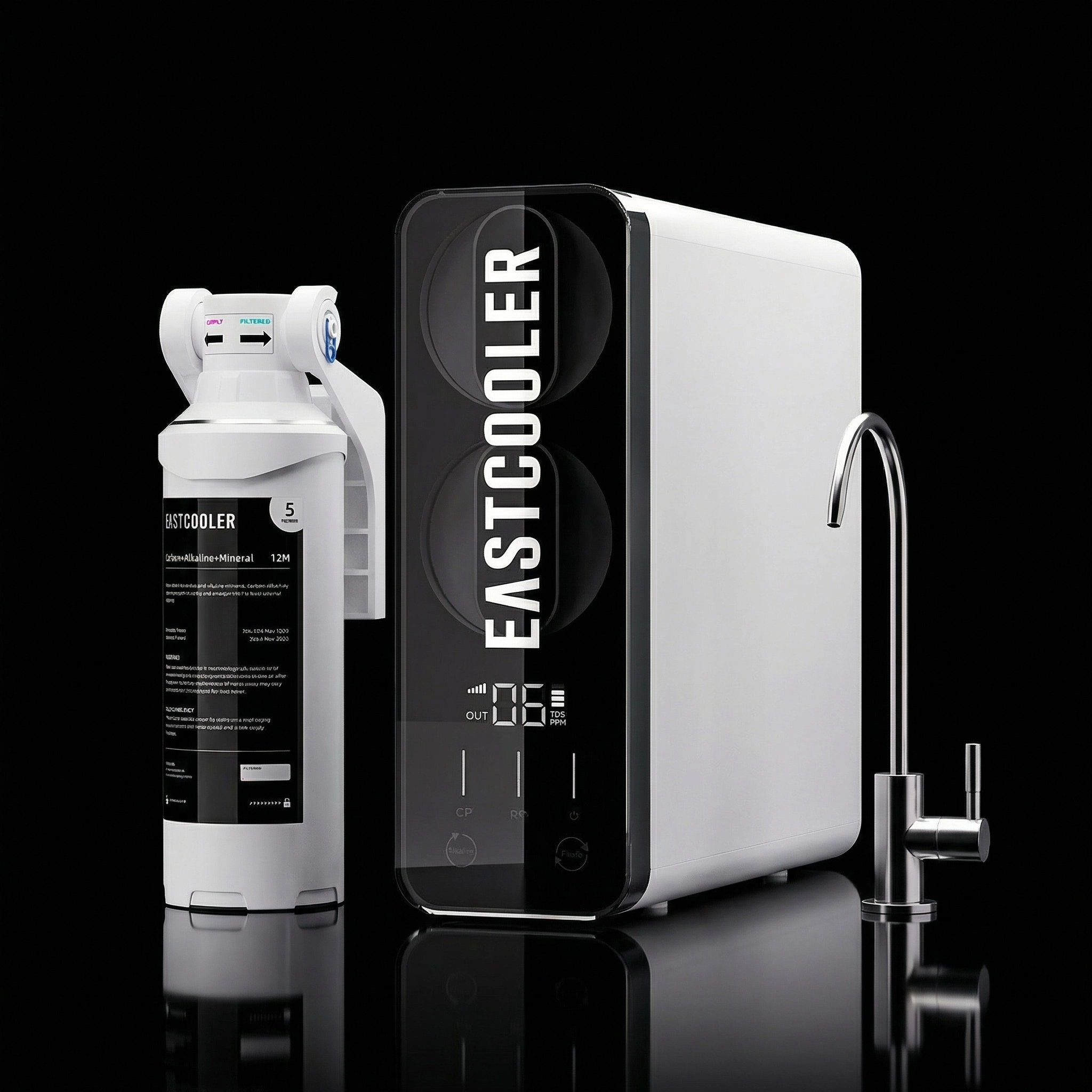 Reverse osmosis system explained — Hydrion tankless under-sink RO with 0.0001 micron membrane