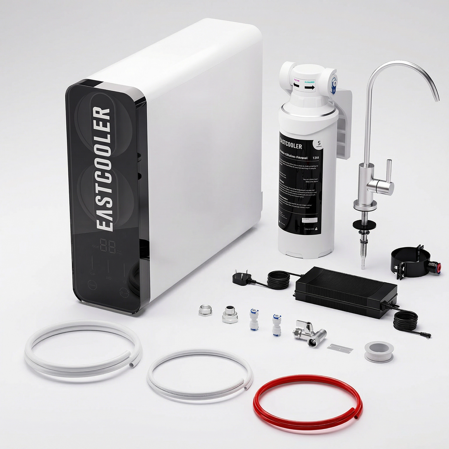 Under-Sink Tankless Reverse Osmosis System with Alkaline Remineralisation – 600 GPD, 7-Stage Filtration, TDS Display, 2:1 Pure-to-Drain, Dedicated Tap Included