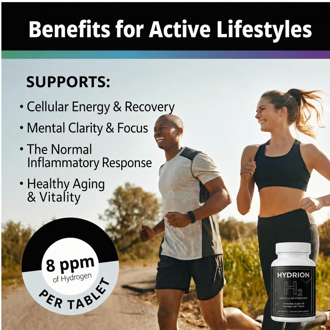 Hydrion H2 Molecular Hydrogen, 90 Tablets