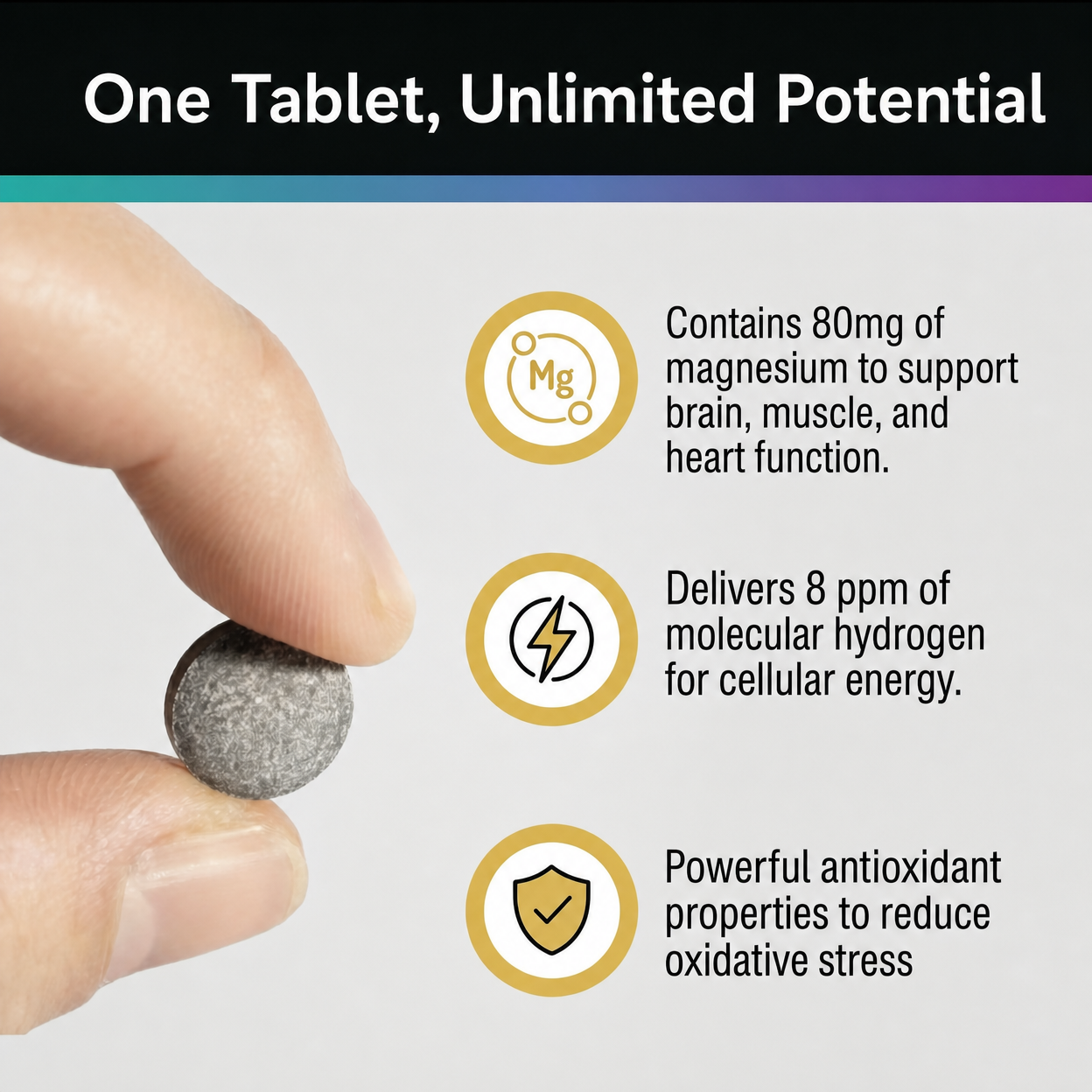 Hydrion H2 Molecular Hydrogen, 90 Tablets