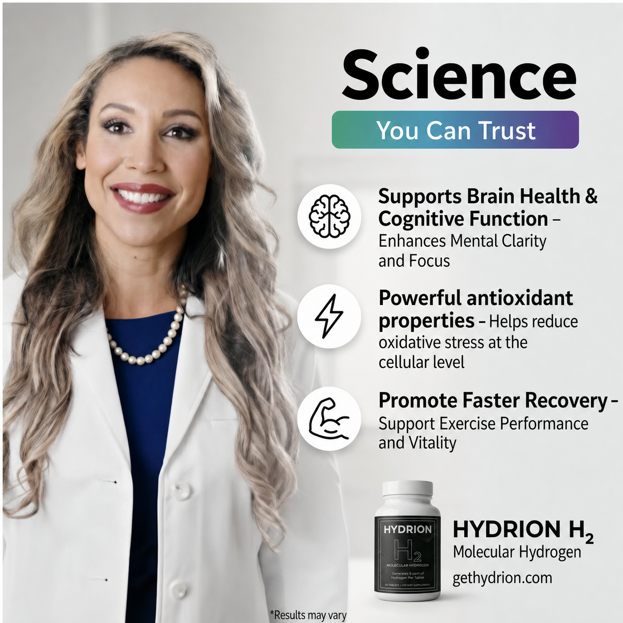 Hydrion H2 Molecular Hydrogen, 90 Tablets